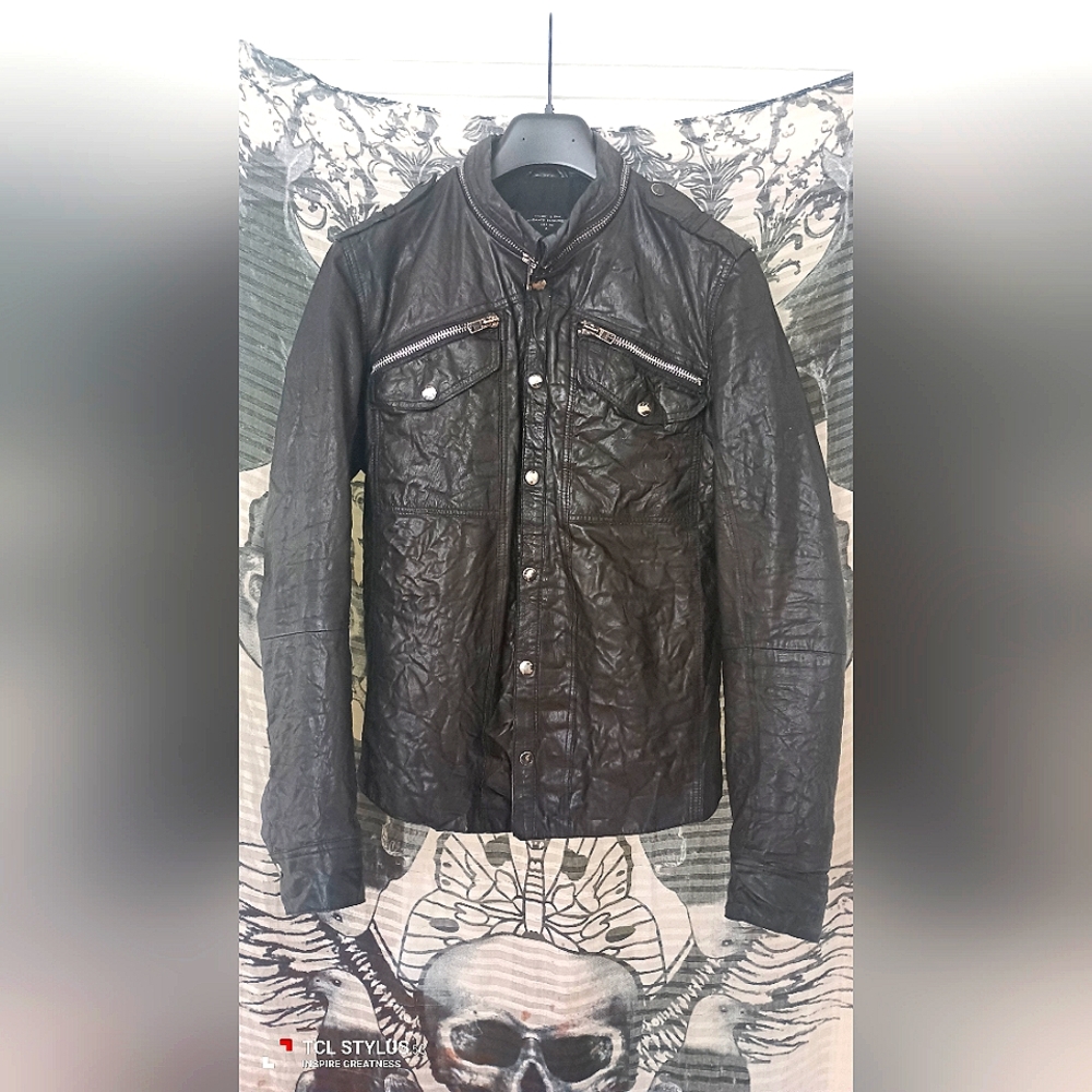Rare All Saints Leather Moto Jacket